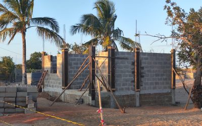 Obras de reconstrução das primeiras casas seguem a bom ritmo em Pemba